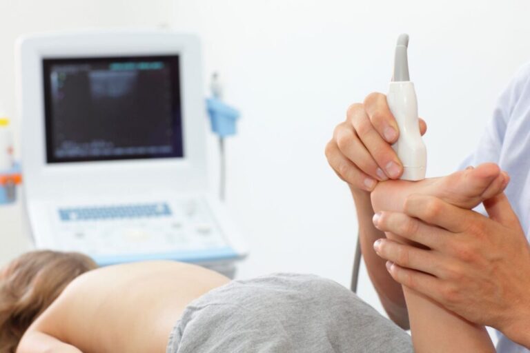 ultrasound of child's foot - diagnosis